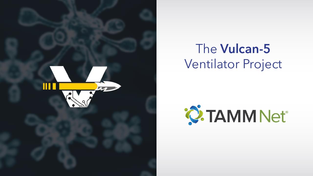 TAMM Net logo and Vulcan-V logo
